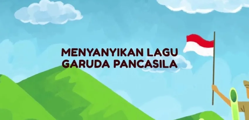 Menyanyikan Lagu Garuda Pancasila